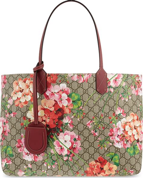 flower gucci bag|gucci floral tote bag.